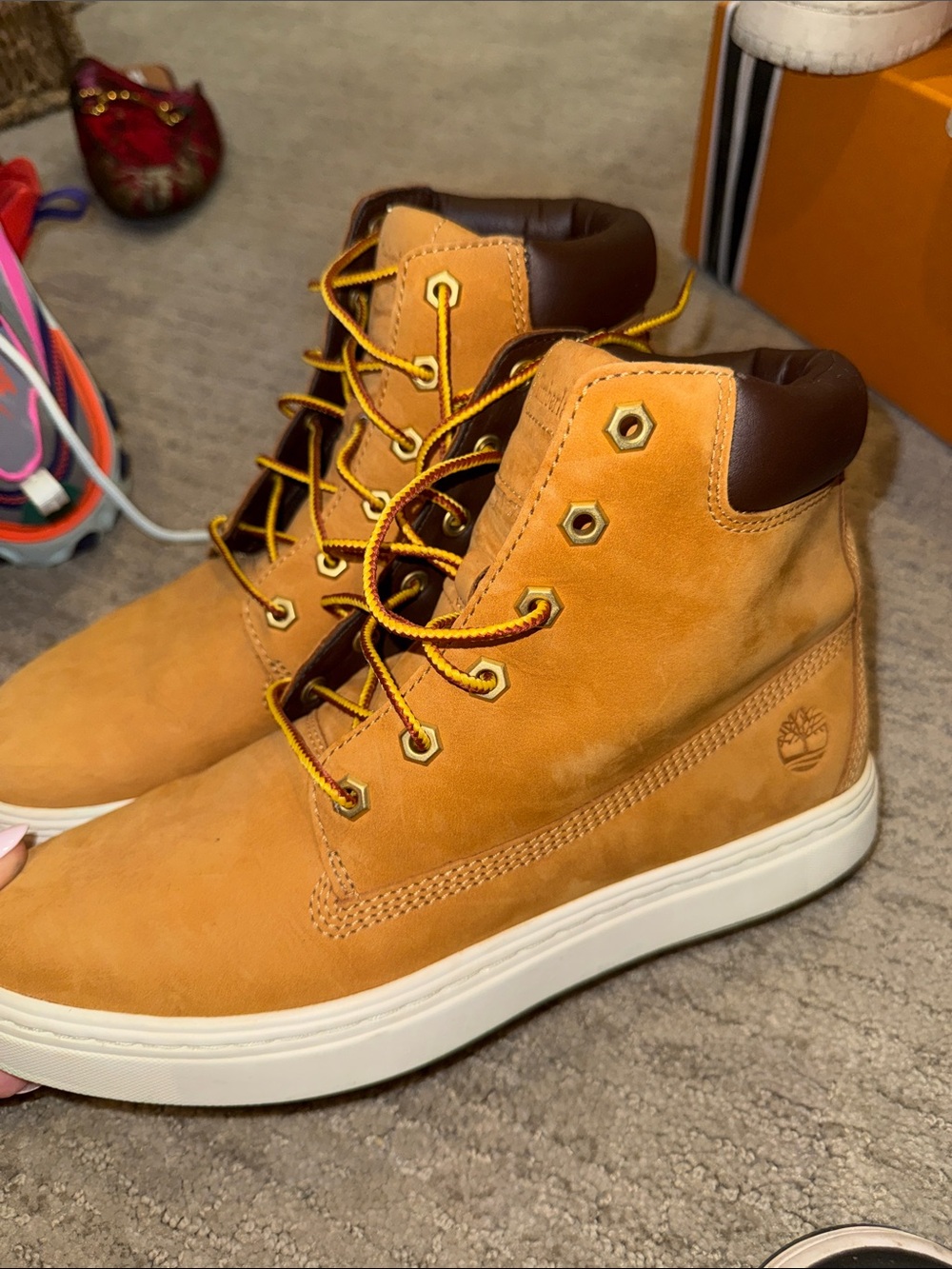 Timberland Wheat Nubuck High-Top Casual Work Boot